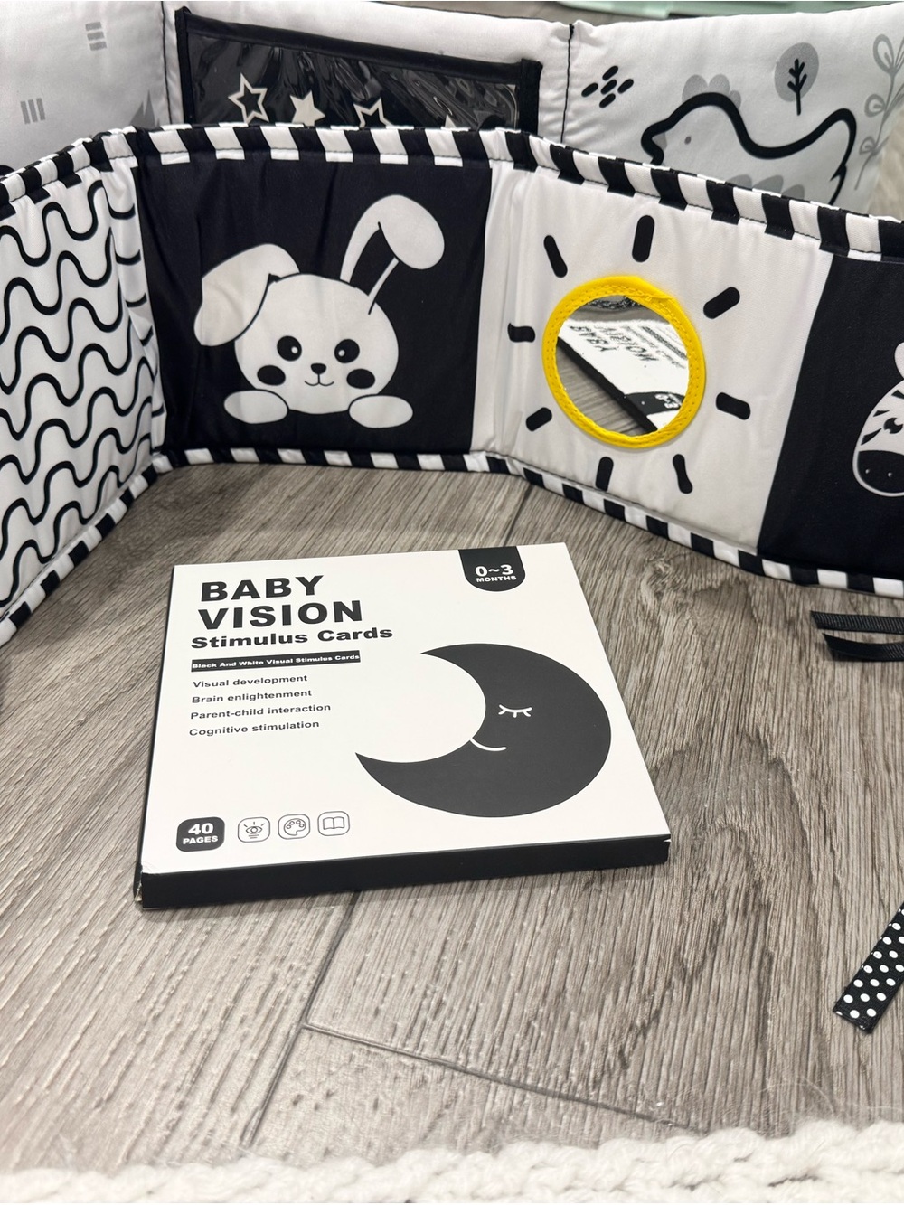 Baby Vision Stimulus Cards - Black & White -